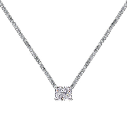 [Love More]4.0 Carat Elegant Radiant Cut Necklace