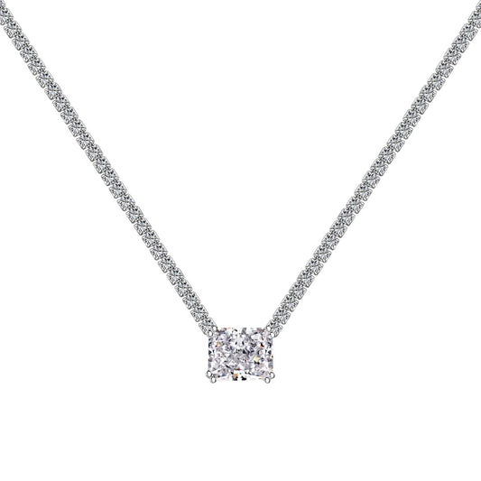 [Love More]4.0 Carat Elegant Radiant Cut Necklace