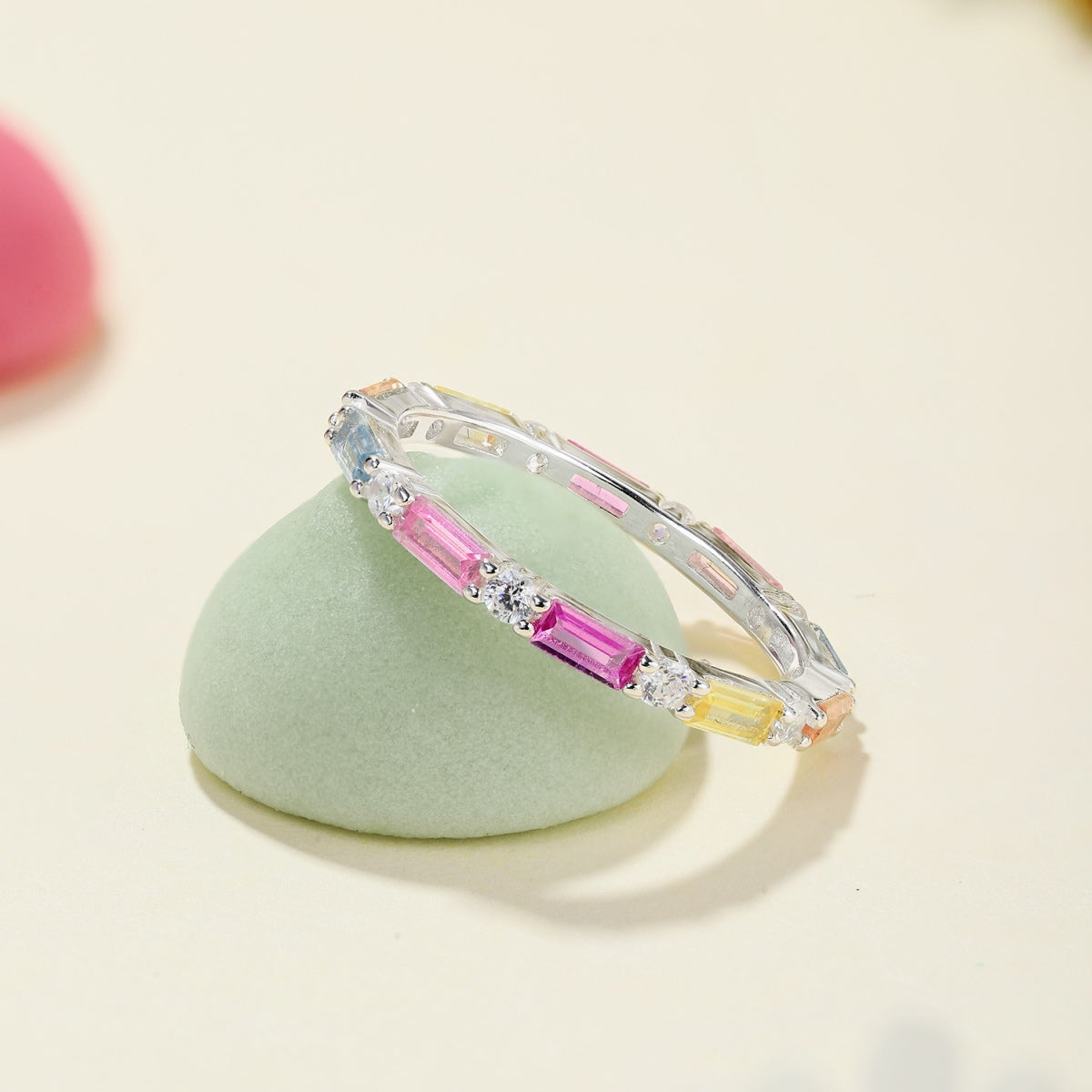 [Love More]Lively In Shades Elegant Radiant Cut Daily Ring