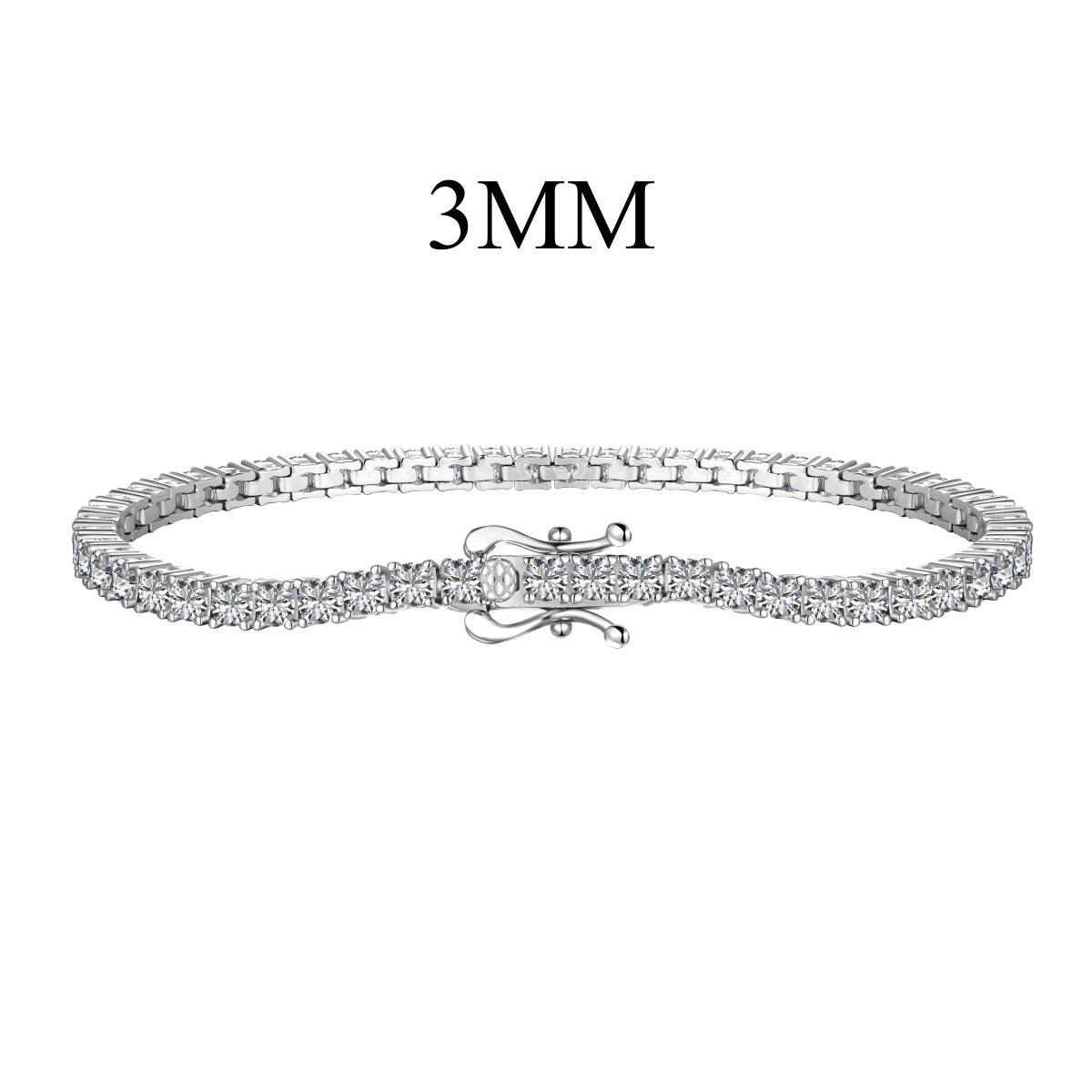 [Love More]Dainty Charming Round Cut Tennis Bracelet