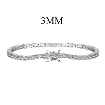 [Love More]Dainty Charming Round Cut Tennis Bracelet