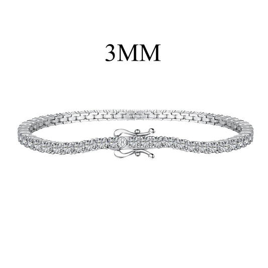 [Love More]Dainty Charming Round Cut Tennis Bracelet