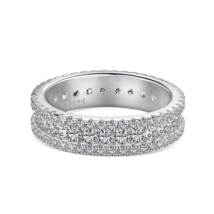 [Love More]Delicate Colorful Round Cut Daily Ring