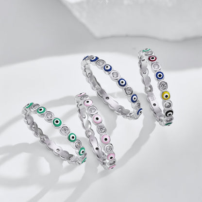 [Love More]Sparkling Vibrant Round Shape Daily Ring