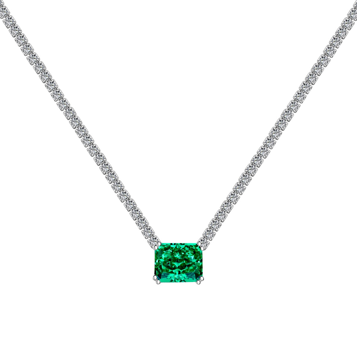 [Love More]4.0 Carat Elegant Radiant Cut Necklace