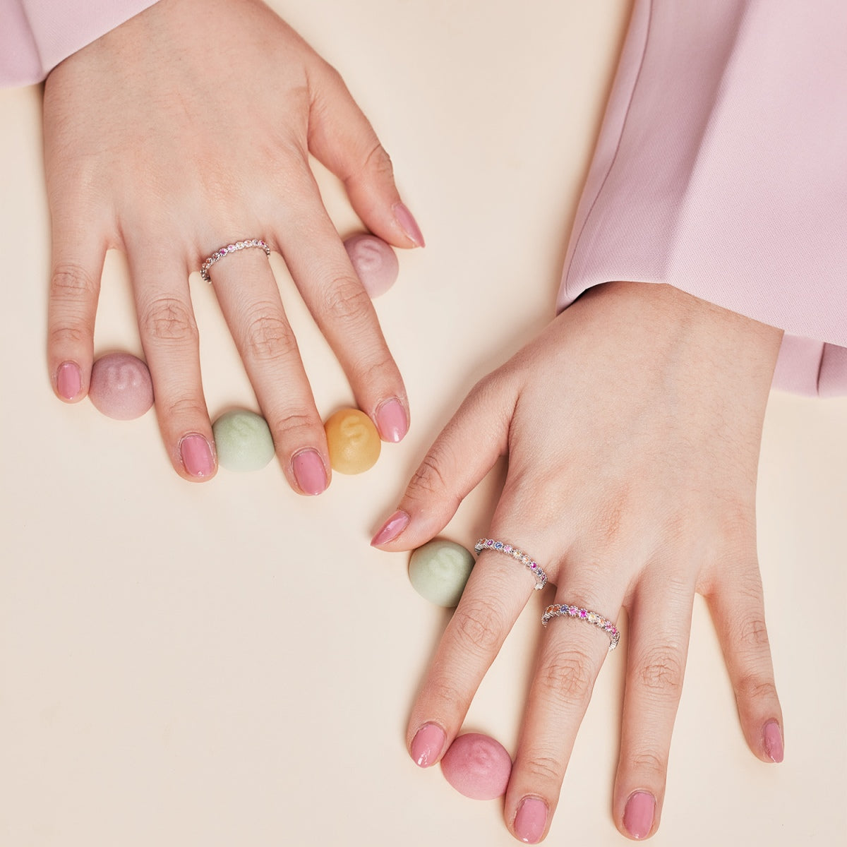 [Love More]Exquisite Colorful Round Cut Party Ring