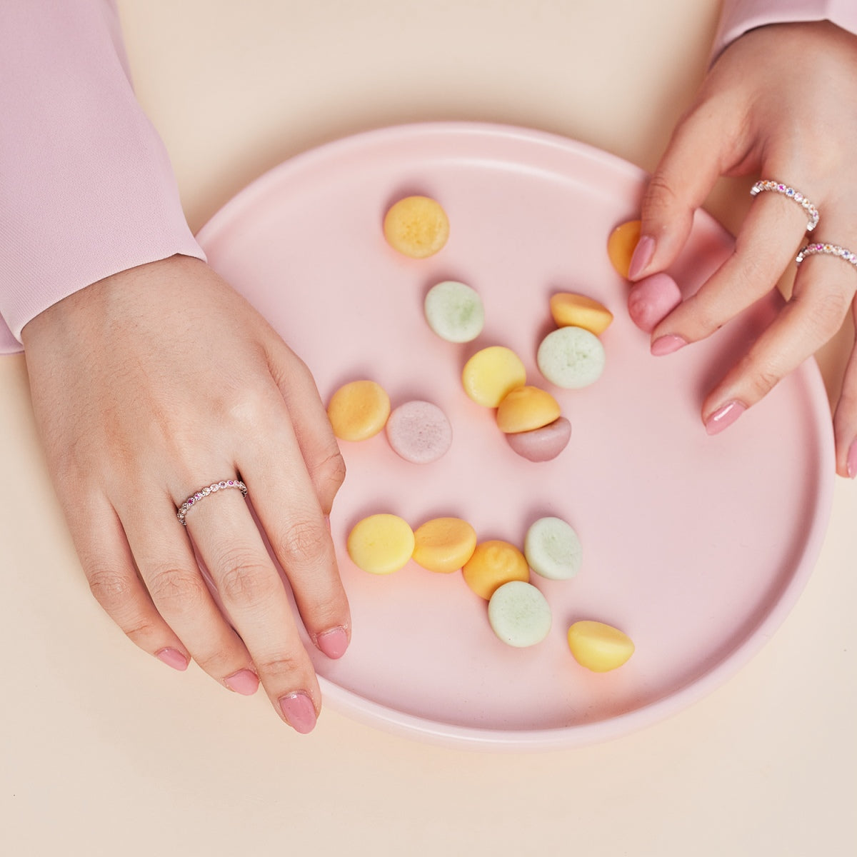 [Love More]Exquisite Colorful Round Cut Party Ring