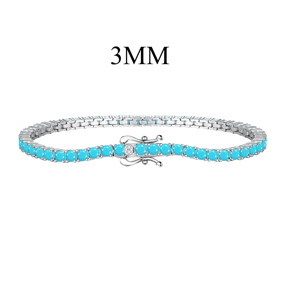 [Love More]Dainty Charming Round Cut Tennis Bracelet