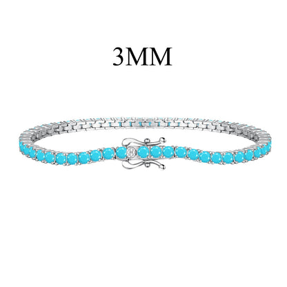 [Love More]Dainty Charming Round Cut Tennis Bracelet