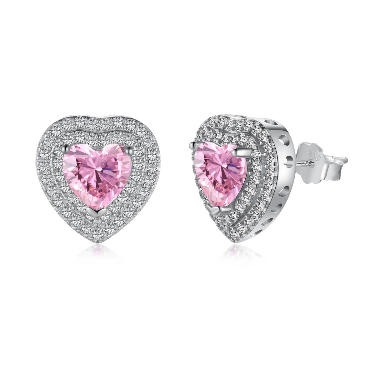 [Love More]Dazzling Heart Shape Lover Earrings