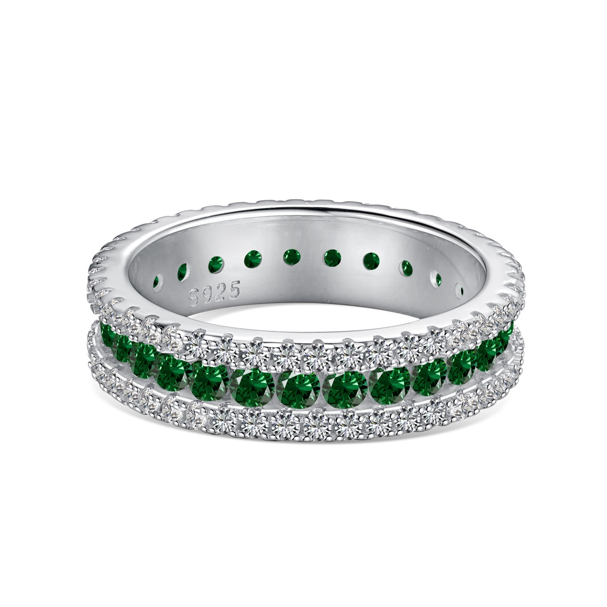 [Love More]Delicate Colorful Round Cut Daily Ring