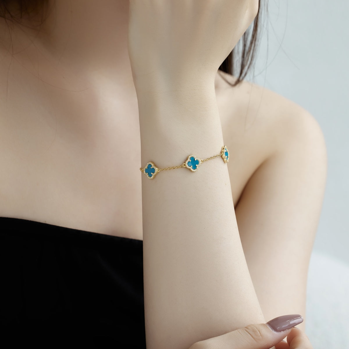 [Love More]Four-Leaf Clover Exquisite Bracelet