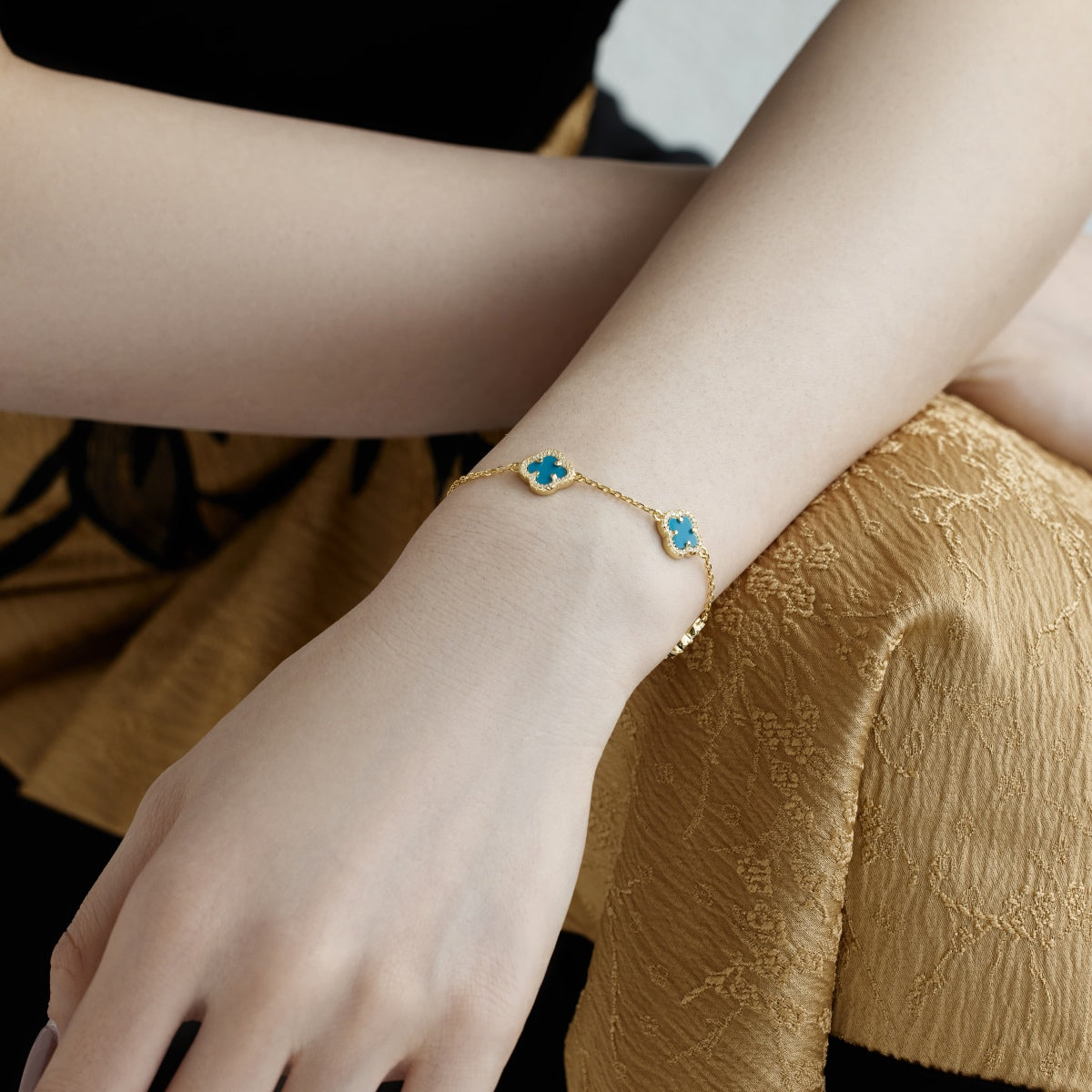 [Love More]Four-Leaf Clover Exquisite Bracelet