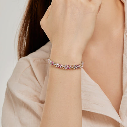 [Love More]Dainty Radiant Emerald Cut Daily Bracelet