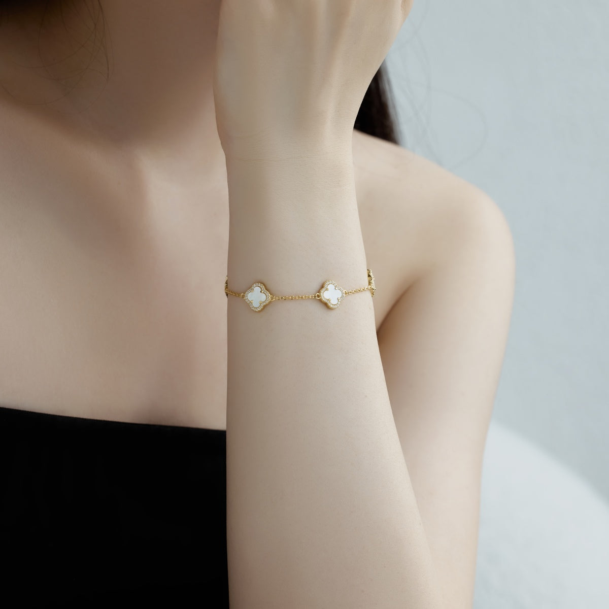 [Love More]Four-Leaf Clover Exquisite Bracelet