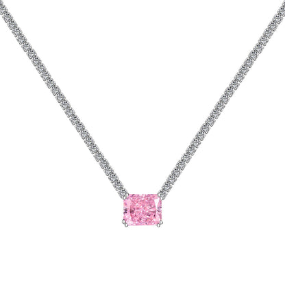 [Love More]4.0 Carat Elegant Radiant Cut Necklace