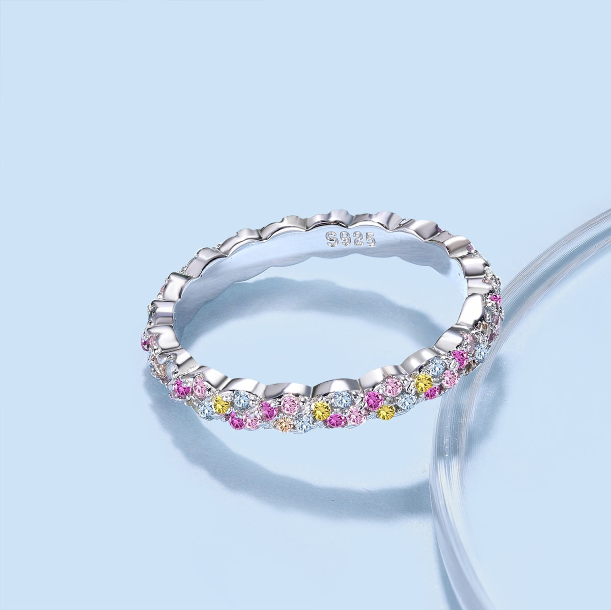 [Love More]Dainty Ebullient Round Cut Daily Ring