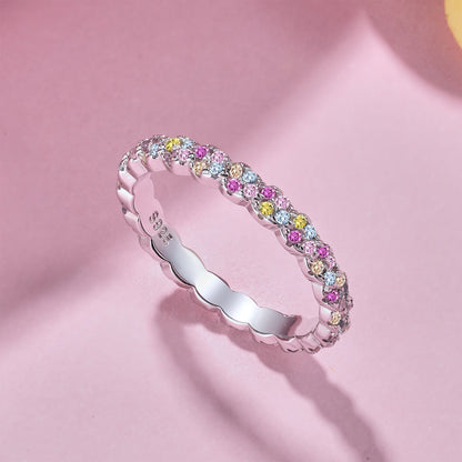 [Love More]Dainty Ebullient Round Cut Daily Ring