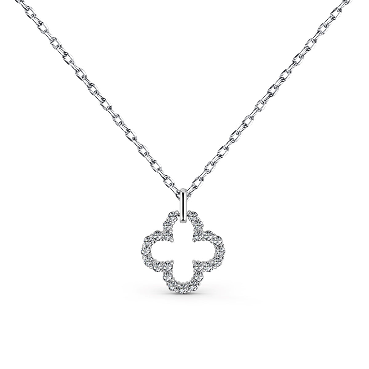 [Love More]Four-Leaf Clover Hollow Design Exquisite Necklace