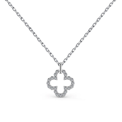[Love More]Four-Leaf Clover Hollow Design Exquisite Necklace