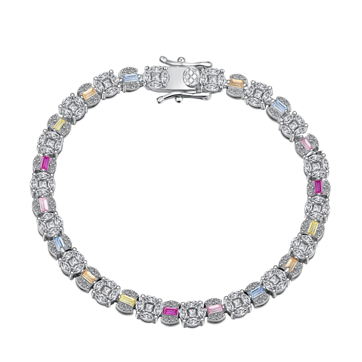[Love More]Dazzling Radiant Multi Cut Daily Bracelet