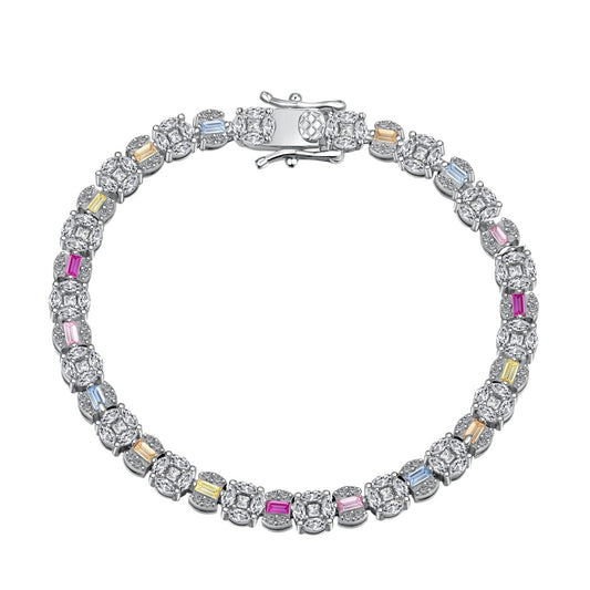 [Love More]Dazzling Radiant Multi Cut Daily Bracelet