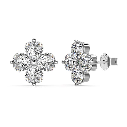 [Love More]Four-Leaf Clover Ball Earrings