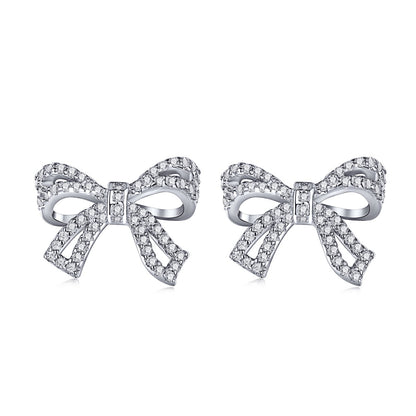 [Love More]Dainty Bow Shape Earrings
