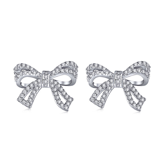 [Love More]Dainty Bow Shape Earrings