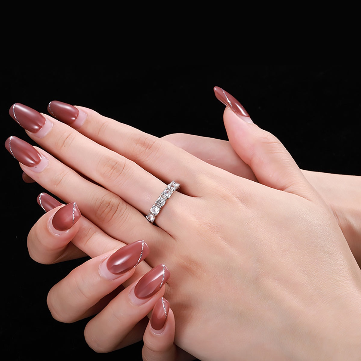 [Love More]Eternity Round Cut Tennis Ring