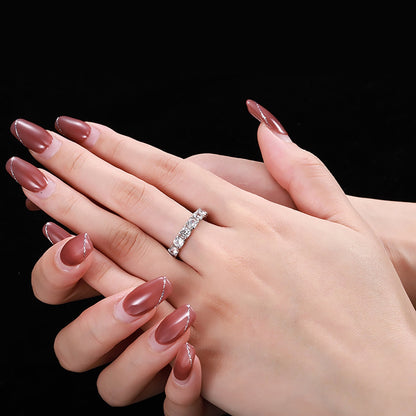 [Love More]Eternity Round Cut Tennis Ring