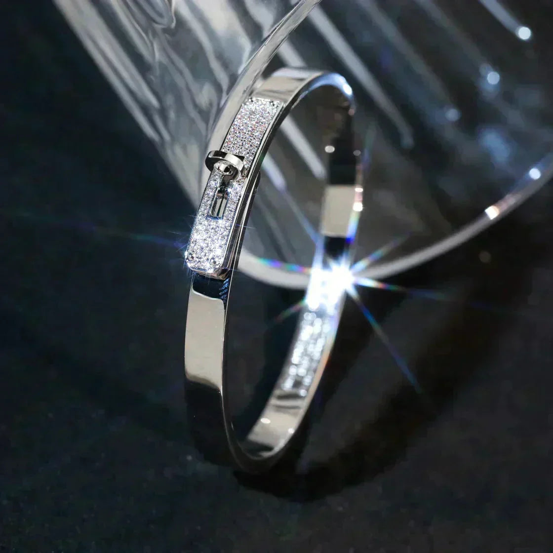[Love More]KELLY SILVER DIAMOND BRACELET