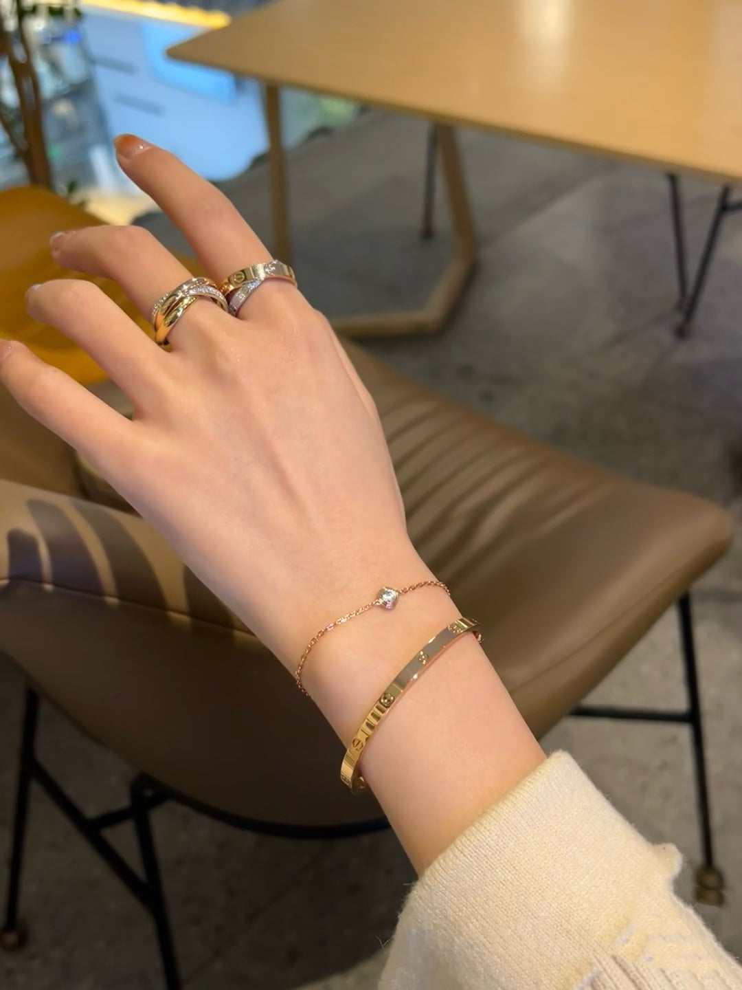 [Love More]DAMOUR DIAMOND LINK BRACELET