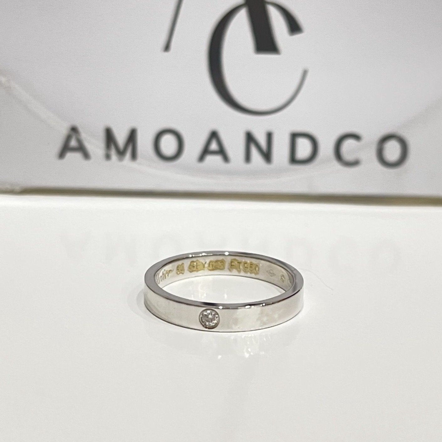 [Love More]LOVE RING 4MM 1 DIAMOND
