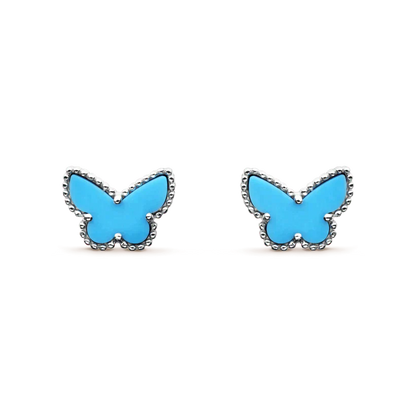[Love More]BUTTERFLY TURQUOISE EARRINGS SILVER