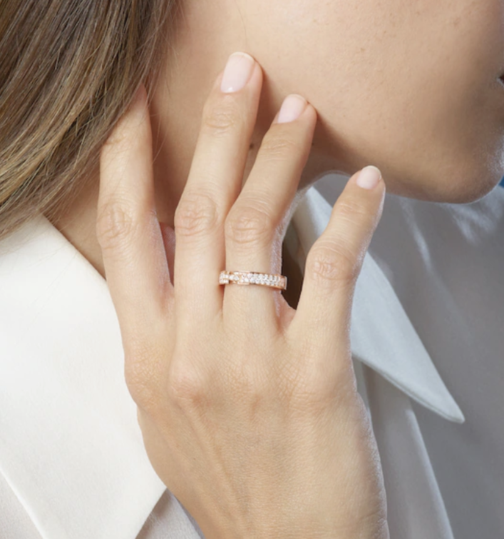 [Love More]ALLIANCE LIENS VIDENCE PAVED DIAMOND 4MM RING