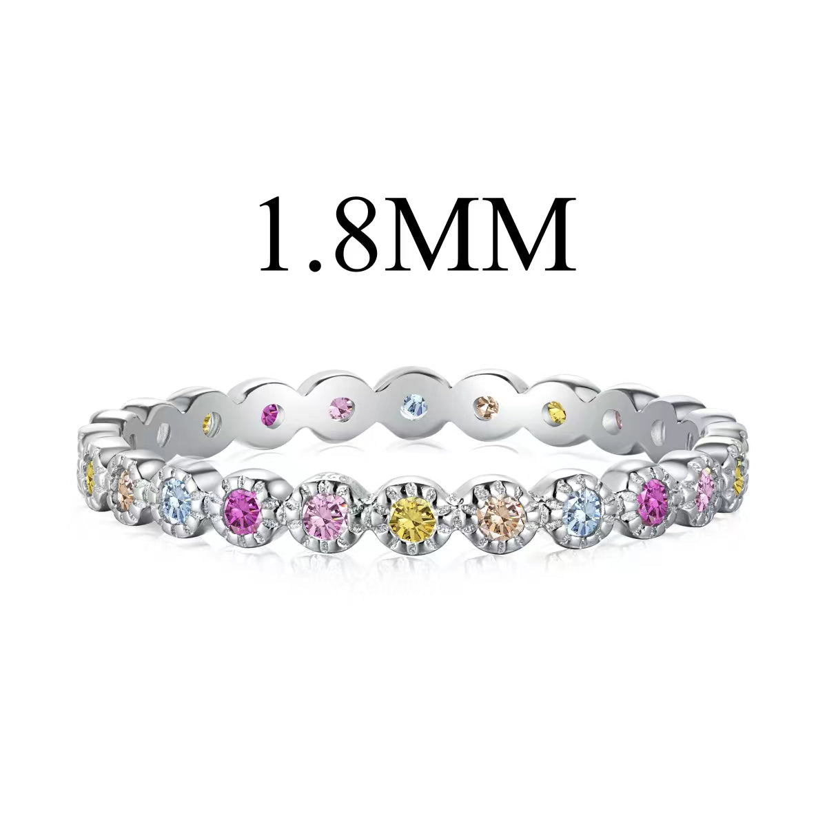 [Love More]Unique Scintillating Round Cut Daily Ring