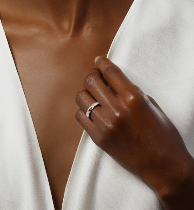 [Love More]ALLIANCE LIENS VIDENCE PAVED DIAMOND 4MM RING
