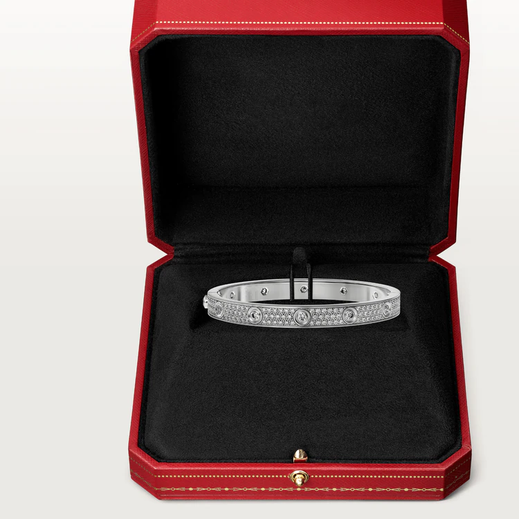 [Love More]LOVE BRACELET 6.1MM DIAMOND-PAVED 10 BIG DIAMONDS