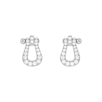 [Love More]FORCE 10 FULL DIAMOND STUD EARRINGS MINI MODEL