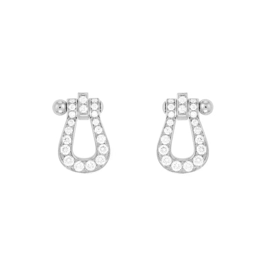 [Love More]FORCE 10 FULL DIAMOND STUD EARRINGS MINI MODEL