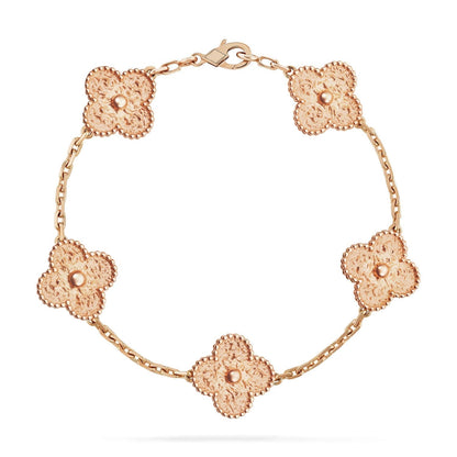 [Love More]CLOVER 5 MOTIFS BRONZING BRACELET