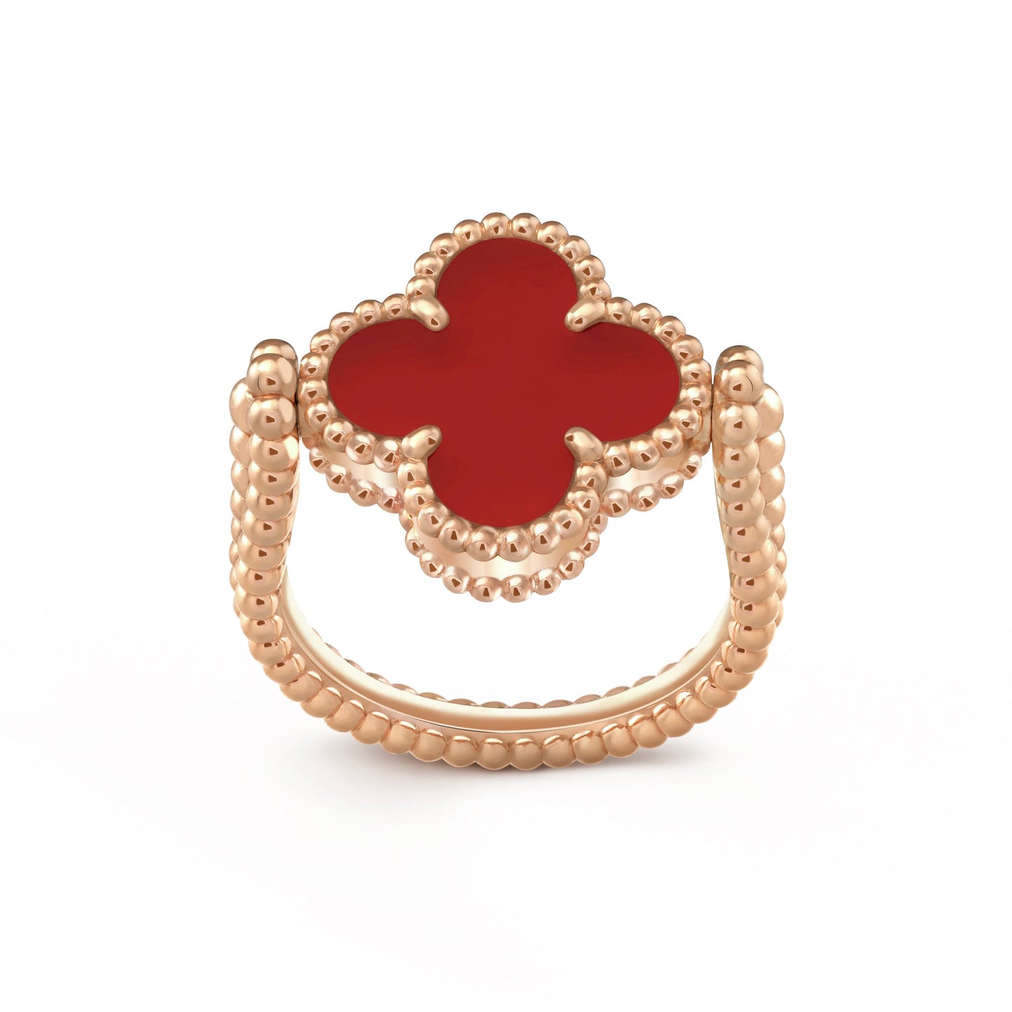 [Love More]CLOVER RIVERSIBLE PINK GOLD RING