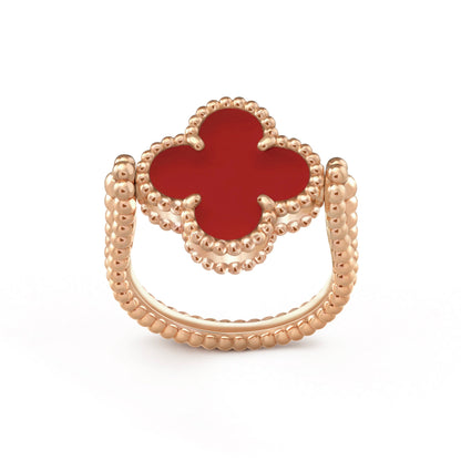 [Love More]CLOVER RIVERSIBLE PINK GOLD RING