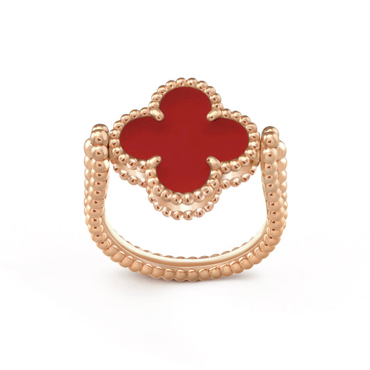 [Love More]CLOVER RIVERSIBLE PINK GOLD RING