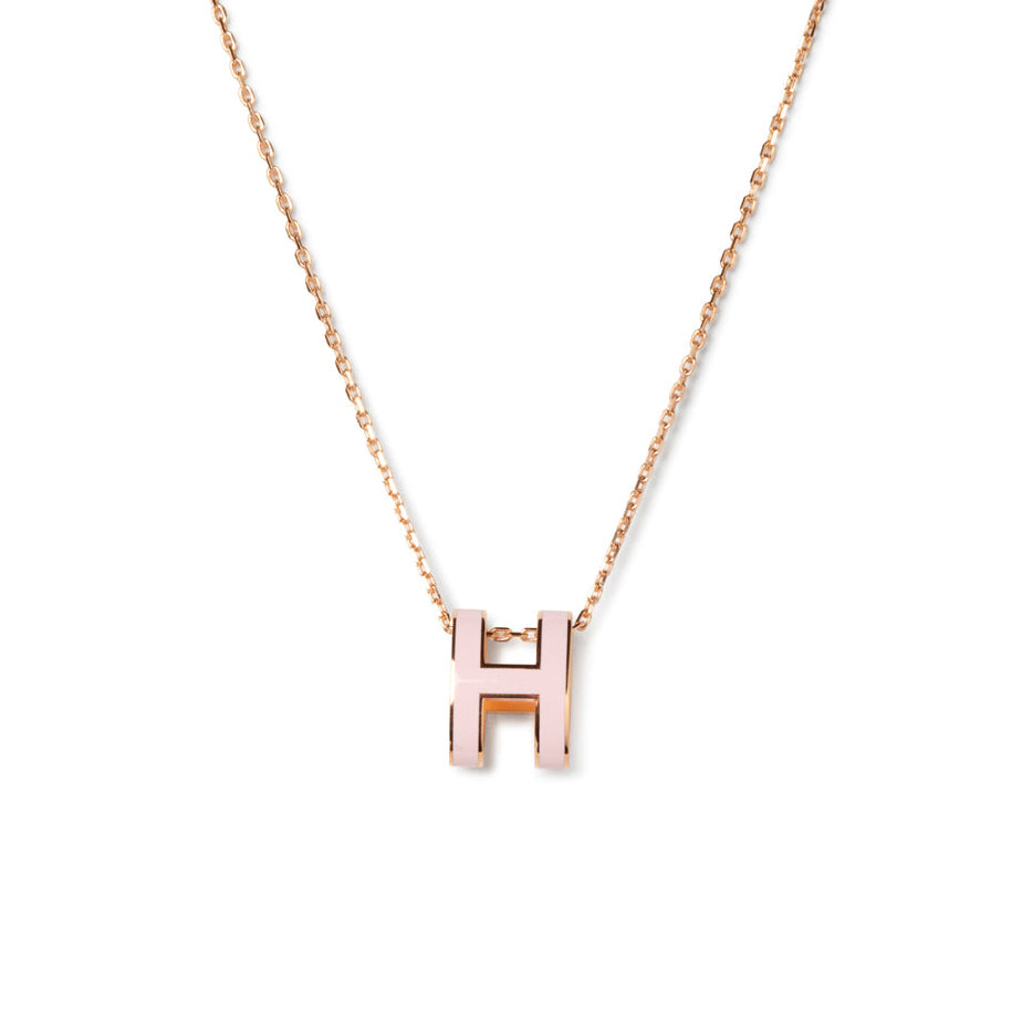 [Love More]POP H PEDANT PINK GOLD