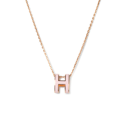 [Love More]POP H PEDANT PINK GOLD
