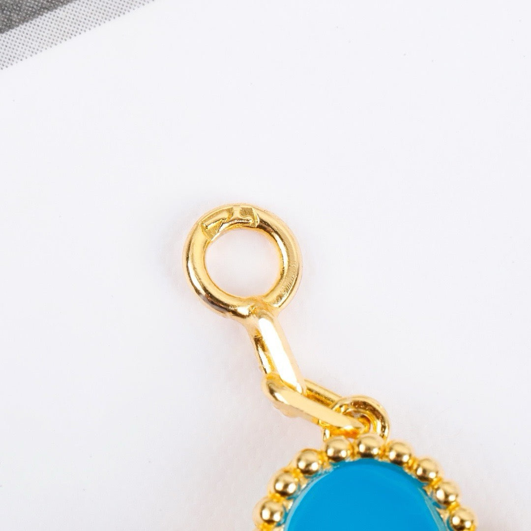 [Love More]CLOVER 5 MOTIFS TURQUOISE BRACELET