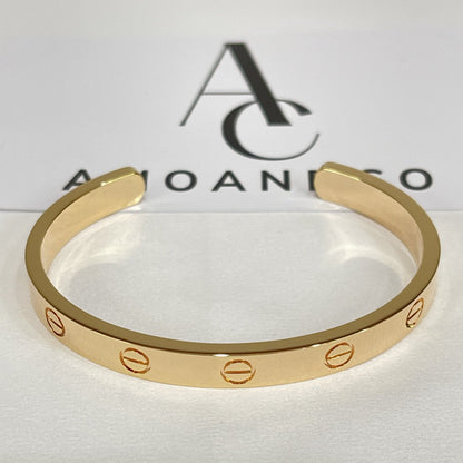 [Love More]LOVE BRACELET 6.1MM OPEN CUFF