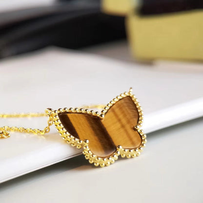 [Love More] TIGER__ EYE BUTTERFLY NECKLACE
